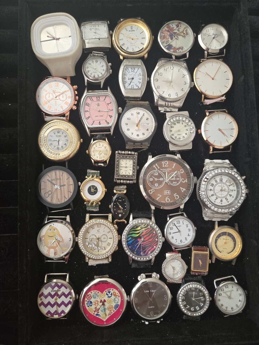 Watch Parts Craft Repair Broken Repurpose Vintage Fair Condition As Is Lot 2C